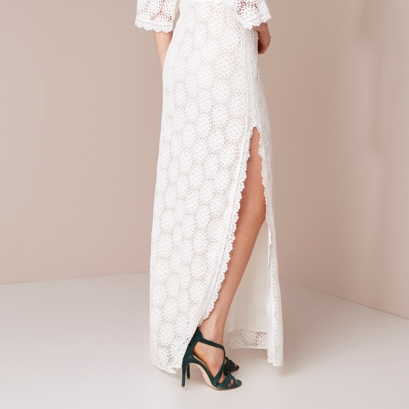 ba&sh Lorr V-Neck Crochet Lace Maxi Dress - Picture 6 of 12